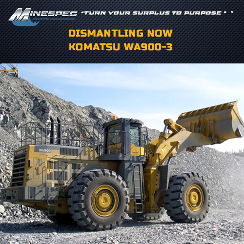 Komatsu WA900-3 Dismantle