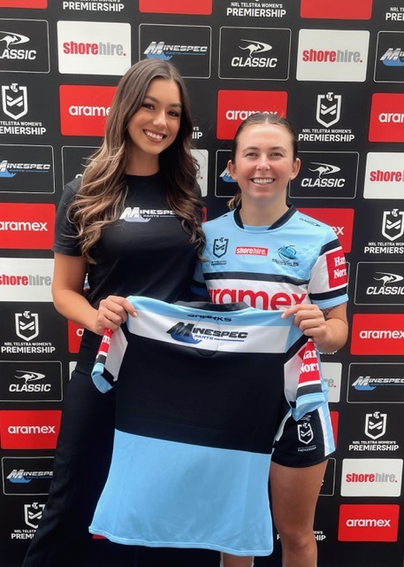 Minespec Parts are official partners of the Cronulla Sharks NRLW Team