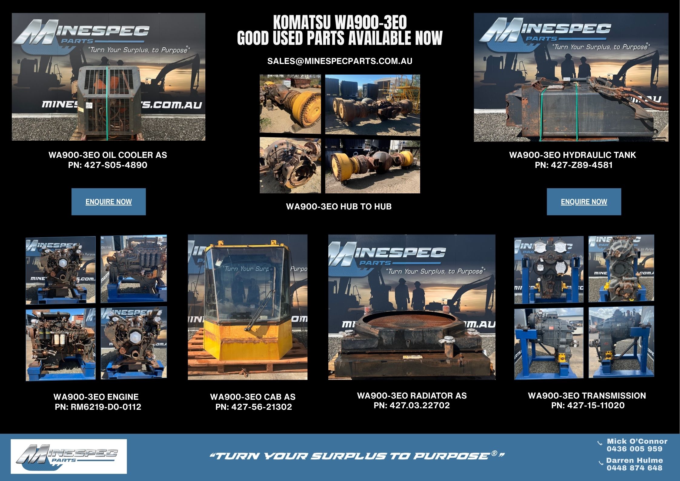 Komatsu WA900-3EO Parts Flyer